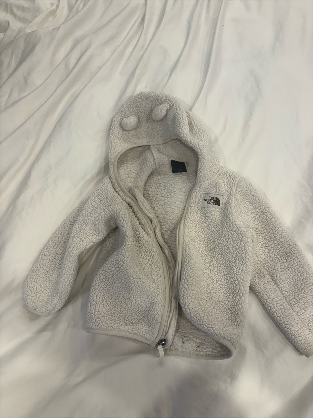 The North Face Infant Sherpa Jacket - Cream/White